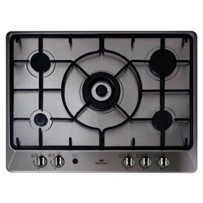 New World GHU701 70cm Gas Hob with FSD in Stainless Steel New World GHU701 70cm Gas Hob with FSD in Stainless Steel